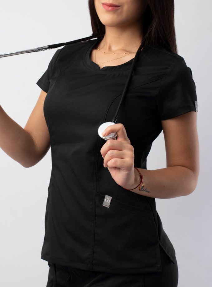 Scrub Top Antifluido Free Movement™ S480 | Negro