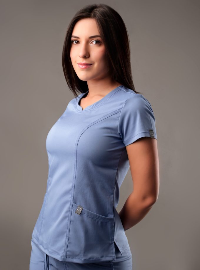 Scrub Top Antifluido Free Movement™ S480 | Celeste Pastel