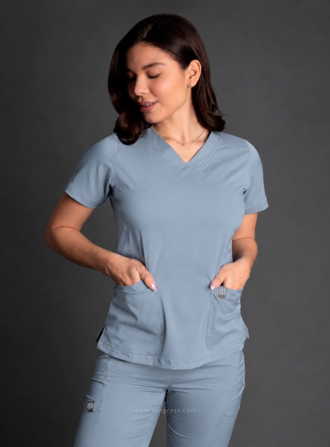 Scrub Conjunto Antifluido Free Movement™ S355 | CELESTE ACERO